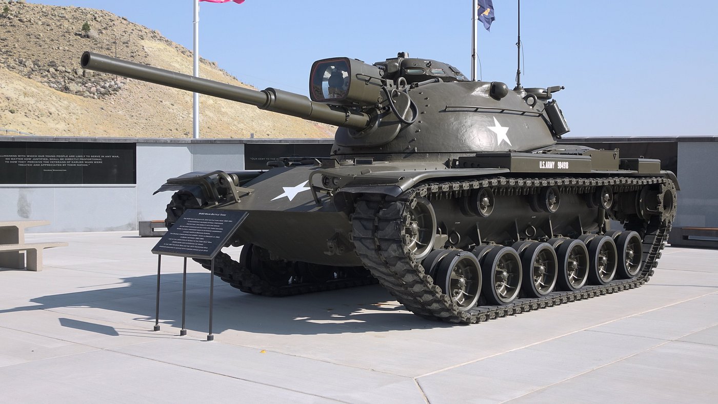 an-m-60-battle-tank-outside